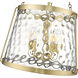 Adabella 5 Light 18.13 inch Vintage Brass Indoor Pendant Ceiling Light